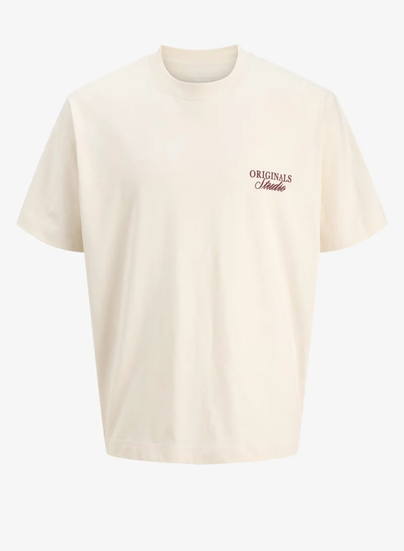 JACK & JONES  Logo Crew Neck T-Shirt for Men | Best Price UAE
